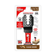 Diablo DOU125JCW 1-1/4”(w) x 1-3/4”(d) AMPED™ Demo Demon™ Universal Fit Carbide Teeth Oscillating Blade for Clean Wood