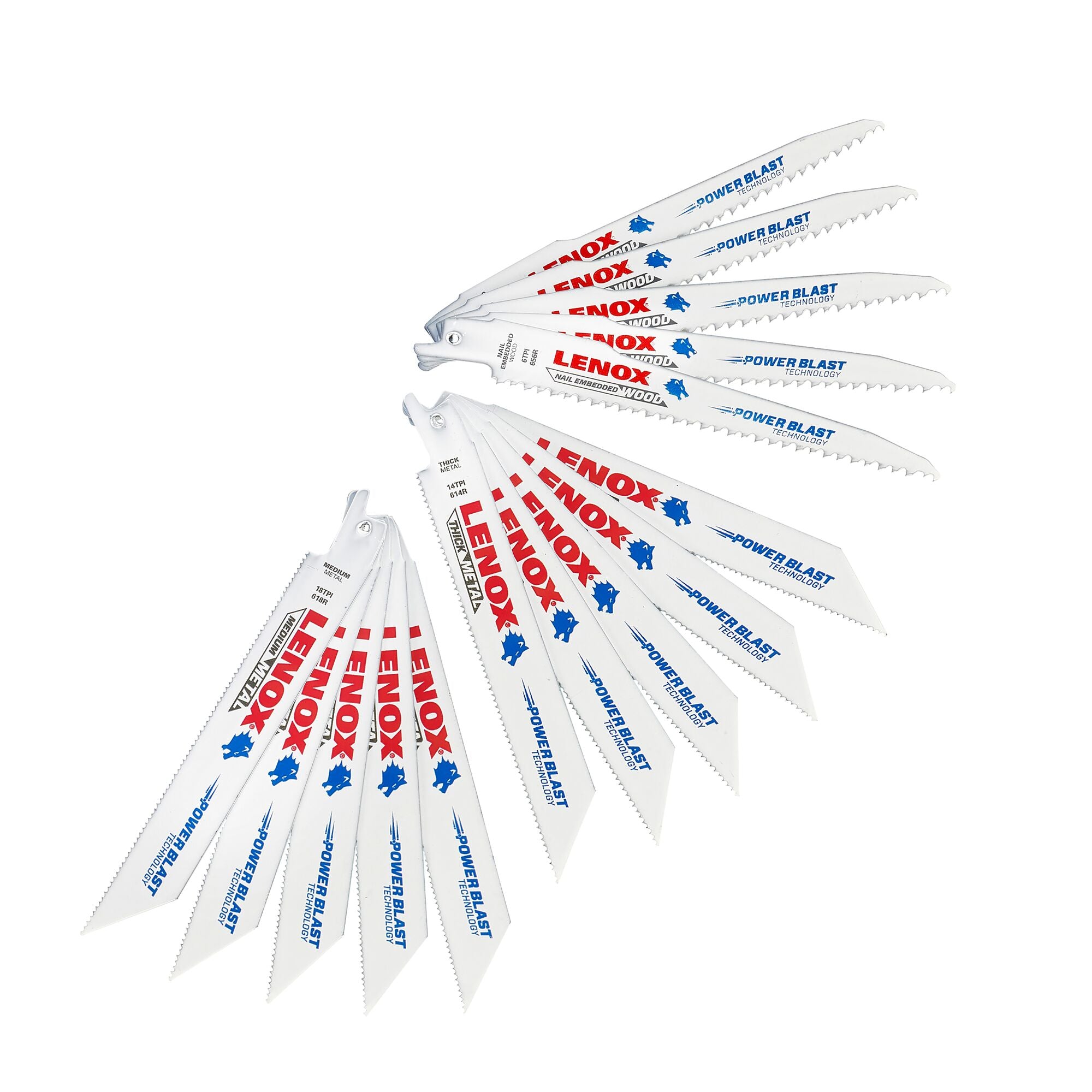 Lenox 1073415RKG 15-Piece General-Purpose Bi-Metal Reciprocating Saw Blade Kit with Case - image 1