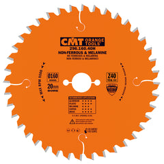 CMT 296.165.56H THICK NON-FERROUS METAL & MELAMINE 6-1/2”x20mm T=56 TCG (-6° NEG)