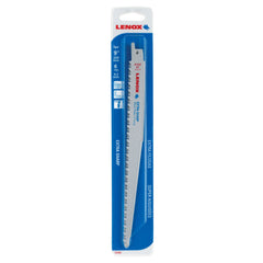 Lenox 121029W6R Extra Sharp 9W6R 9" x 3/4" x .050" 6 TPI Bi-Metal Reciprocating Saw Blades, 5-Pack - image 4