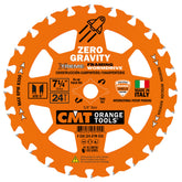 CMT 250.324.07W-X10 SAW BLADE ITK TCT 7-1/4inX24ATB BORE-5/8<>inch WD (BULK)