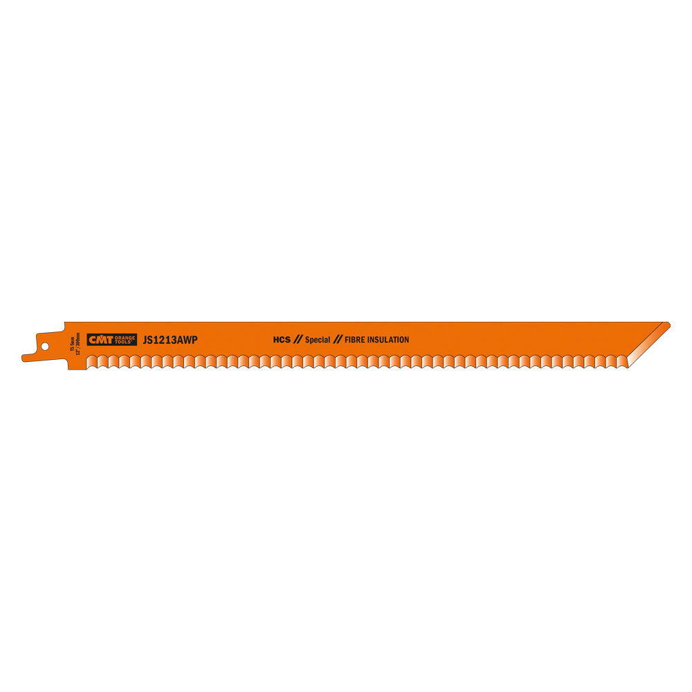 CMT JS1213AWP RECIPROCATING SAW BLADE for FIBRE INSULATION (HCS) 12”x TS5