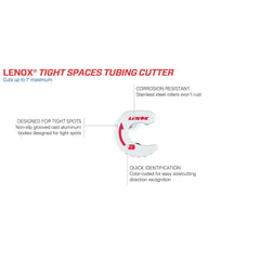 Lenox 14832TS1 1" Tight-Space Tubing Cutter - image 3