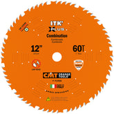CMT P12060 ITK-XPLUS COMBINATION CARBIDE TIPPED D=12x60T ATB Bore=1inch