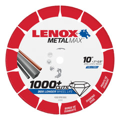 Lenox 1972926 Metalmax 10" x 5/8" Diamond-Edge Cut-Off Wheel - image 1