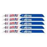 Lenox 2018212110R 12" x 1" x .042" 10 TPI Bi-Metal Reciprocating Saw Blades, 5-Pack - image 1