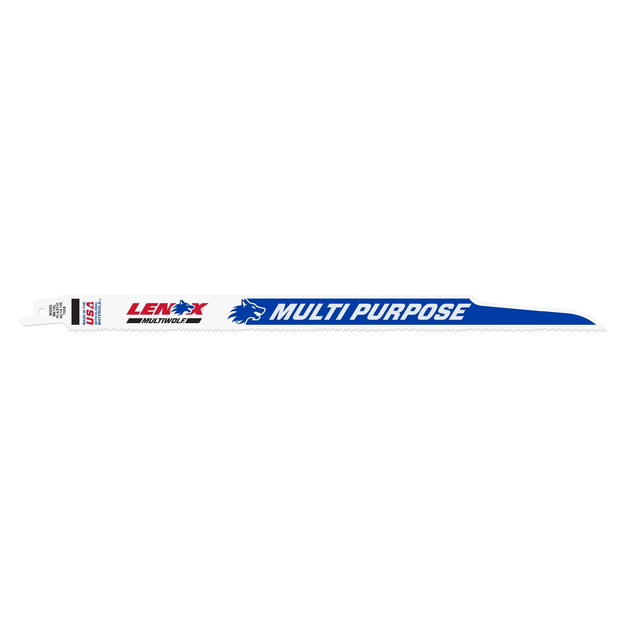 Lenox 20491B110R 12" x 3/4" x .050" 10/14 TPI Bi-Metal Reciprocating Saw Blades, 25-Pack - image 1
