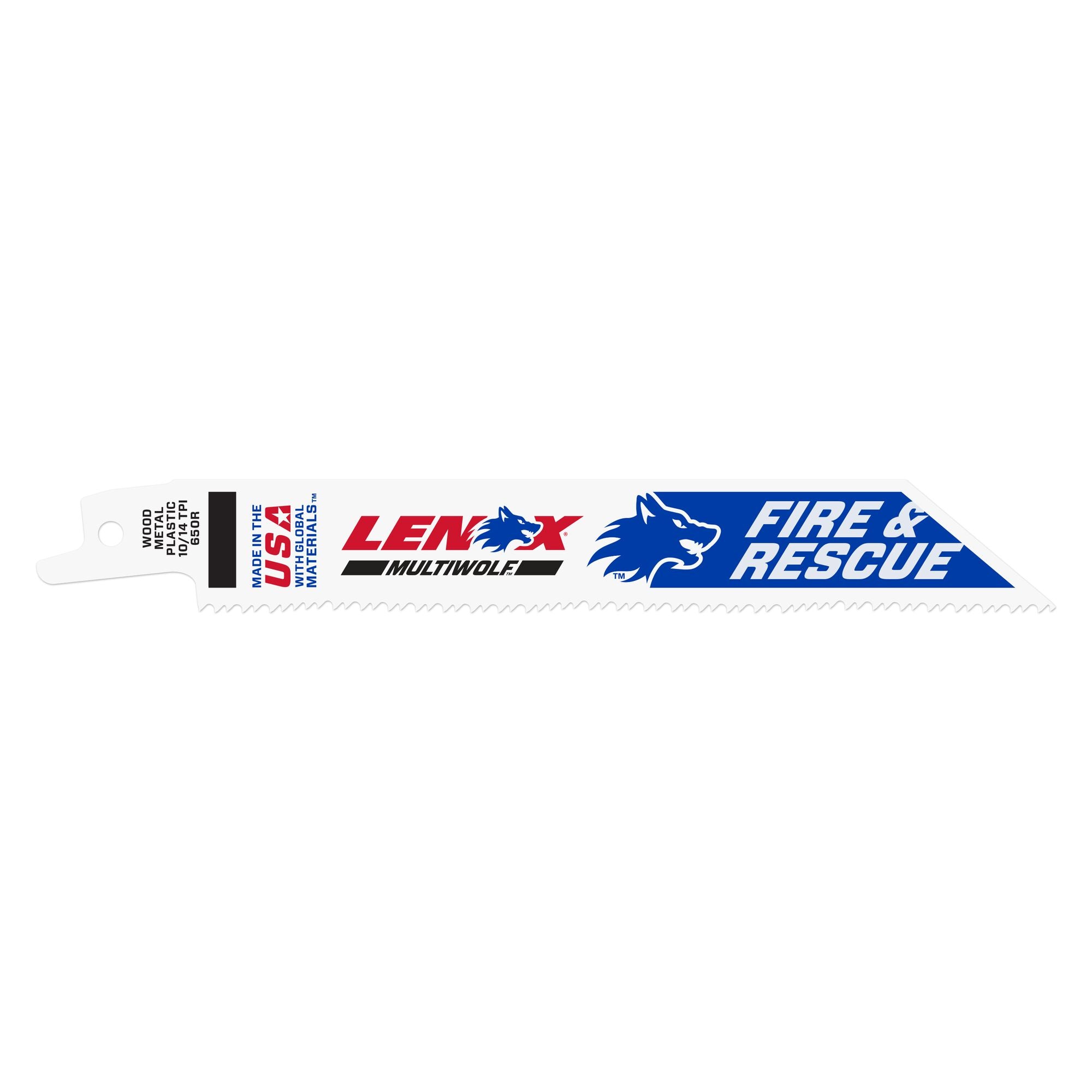 Lenox 20515B650R 6" x 3/4" x .050" 10/14 TPI Bi-Metal Reciprocating Saw Blades, 25-Pack - image 1