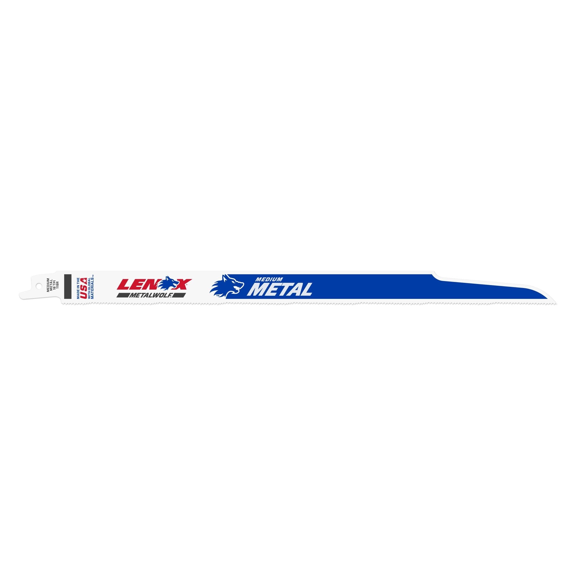 Lenox 21510118R 12" x 3/4" x .035" 18 TPI Bi-Metal Reciprocating Saw Blades, 5-Pack - image 1