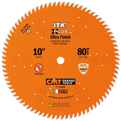 CMT Orange Tools P10080 - ITK XPLUS Ultra Finish Blade HW D=10x80T HiATB Bore=5/8"