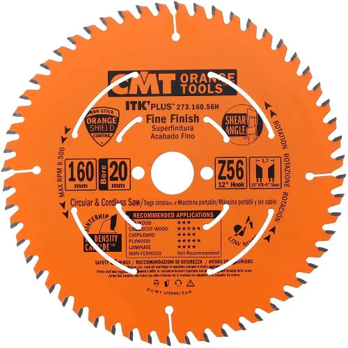 CMT 273.160.56H ULTRA FINISH 160x1.8/1.2x20mm(+16) T=56 ATB+SHEAR