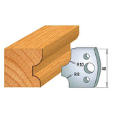 CMT 690.040 PROFILE KNIVES FOR INSERT SHAPER SYSTEM SP 1-37/64”x5/32” (40x4mm)