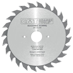 CMT 289.100.20H INDUSTRIAL SCORING ADJUSTABLE 100x2.8-3.6x20mm T=10+10 FLAT