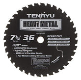 Tenryu HM-18536D: 7-1/4" x 36 Tooth Heavy Metal Steel Cutting Blade