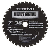 Tenryu HM-18036D: 7" x 36 Tooth Heavy Metal Steel Cutting Blade