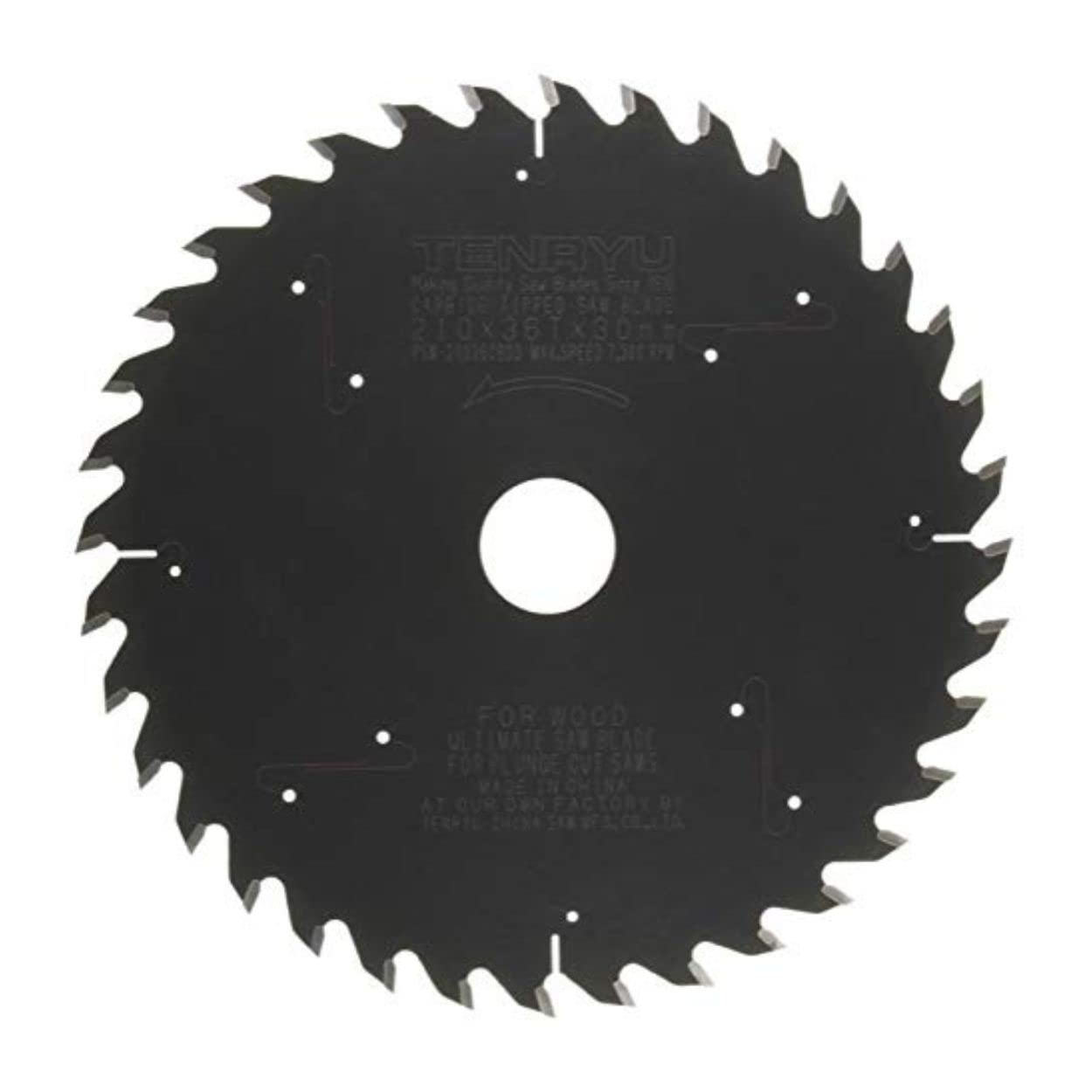 Tenryu PSW-21036CBD3: 210mm x 36 Tooth Plunge-Cut Saw Blade