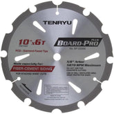Tenryu BP-25506: 10" x 6 Tooth Board-Pro Plus Fiber Cement Blade