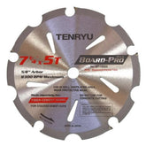 Tenryu BP-18505: 7-1/4" x 5 Tooth Board-Pro Plus Fiber Cement Blade