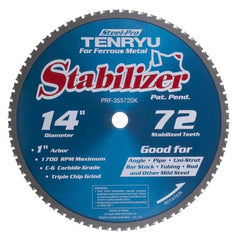 Tenryu PRF-35572DK: 14" x 72 Tooth Steel-Pro Steel Cutting Blade