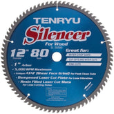 Tenryu SL-30580C: 12" x 80 Tooth Coated Silencer Miter Saw Blade