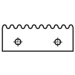 CMT 695.008.01 PAIR OF KNIVES FOR FINGER JOINT (49.6x12x1.5mm)