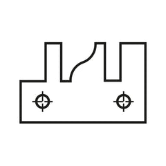 CMT 695.014A PAIR OF KNIVES (A) FOR RAIL & STILE (40x24.5x2mm)