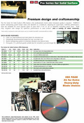 Tenryu PRS-22064: 220mm x 64 Tooth Pro Series Solid Surface Solid Surface Blade