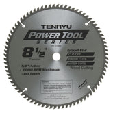 Tenryu PT-21680: 8-1/2" x 80 Tooth Power Tool Miter Saw Blade