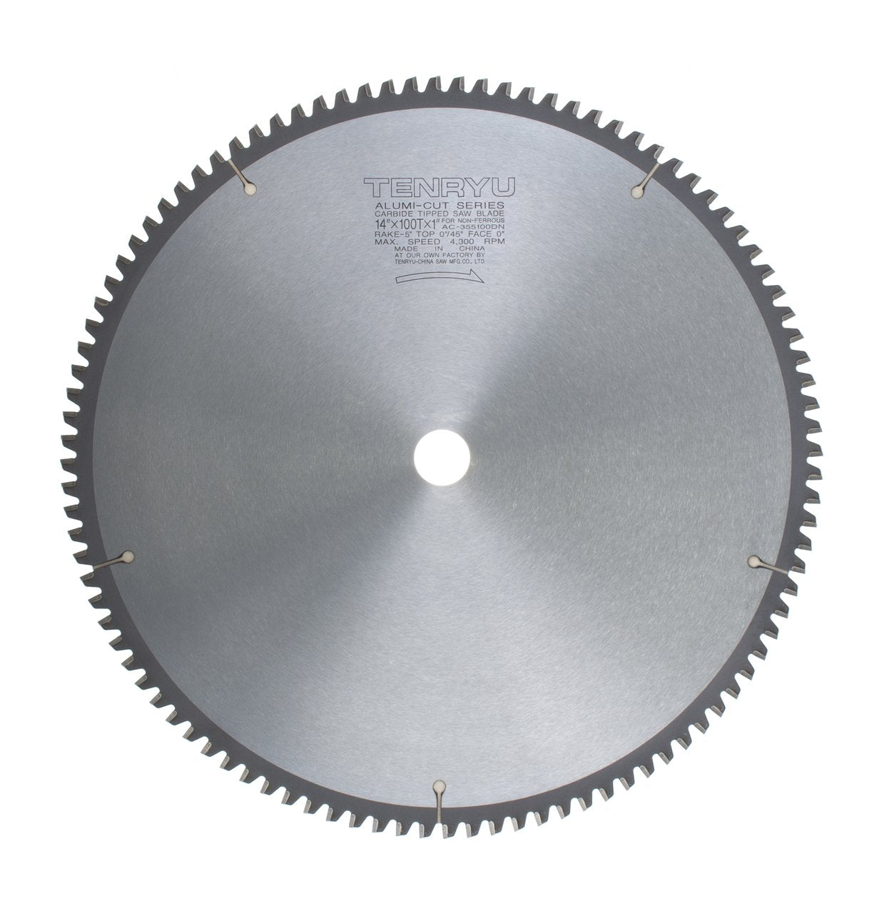 Tenryu AC-355100DN: 14" x 100 Tooth Alumi-Cut Non-Ferrous Cutting Blade