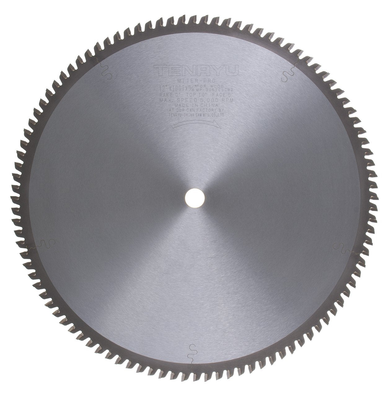 Tenryu MP-305100CB2: 12" x 100 Tooth Miter-Pro Miter Saw Blade