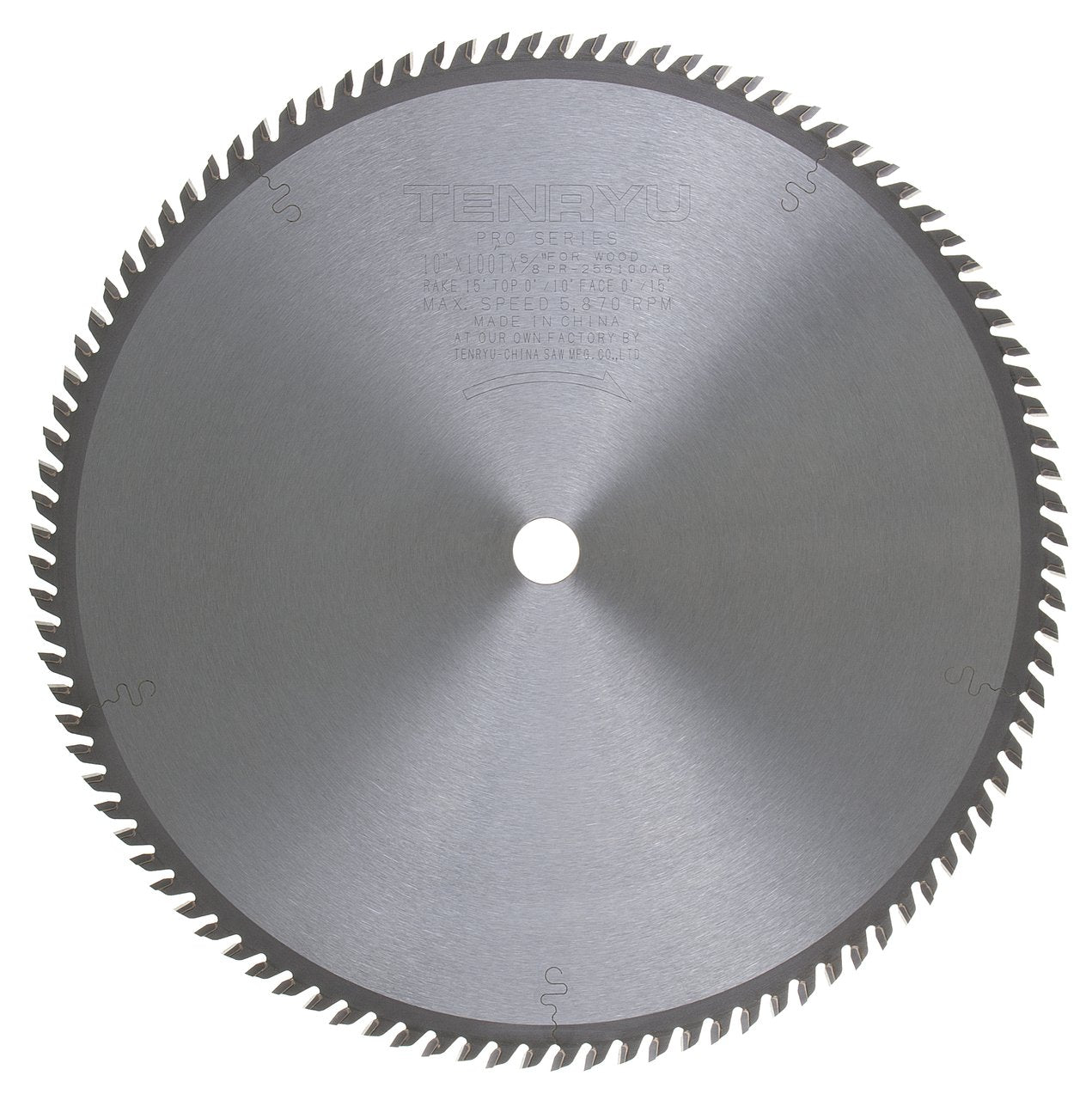 Tenryu PR-255100AB: 10" x 100 Tooth Pro Series Saw Blade