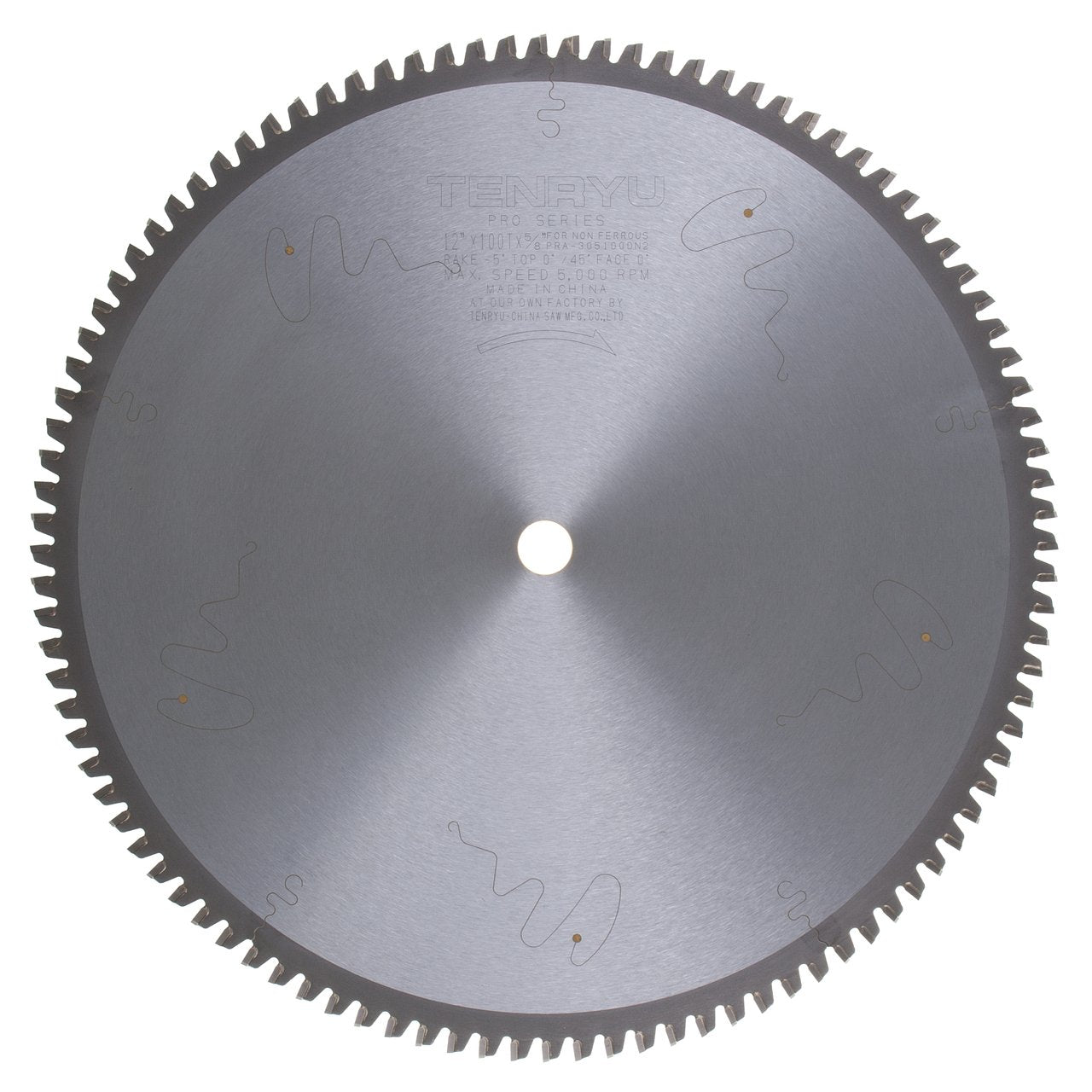 Tenryu PRA-305100DN2: 12" x 100 Tooth Pro Series Non-Ferrous Non-Ferrous Cutting Blade