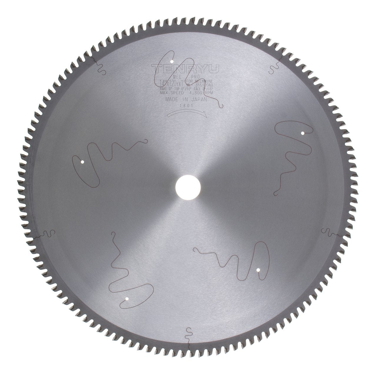 Tenryu ML-355120AB: 14" x 120 Tooth Mel-Pro Melamine & Laminate Blade