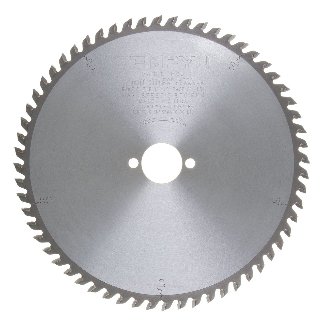 Tenryu PP-22060AB: 220mm x 60 Tooth Panel-Pro Saw Blade