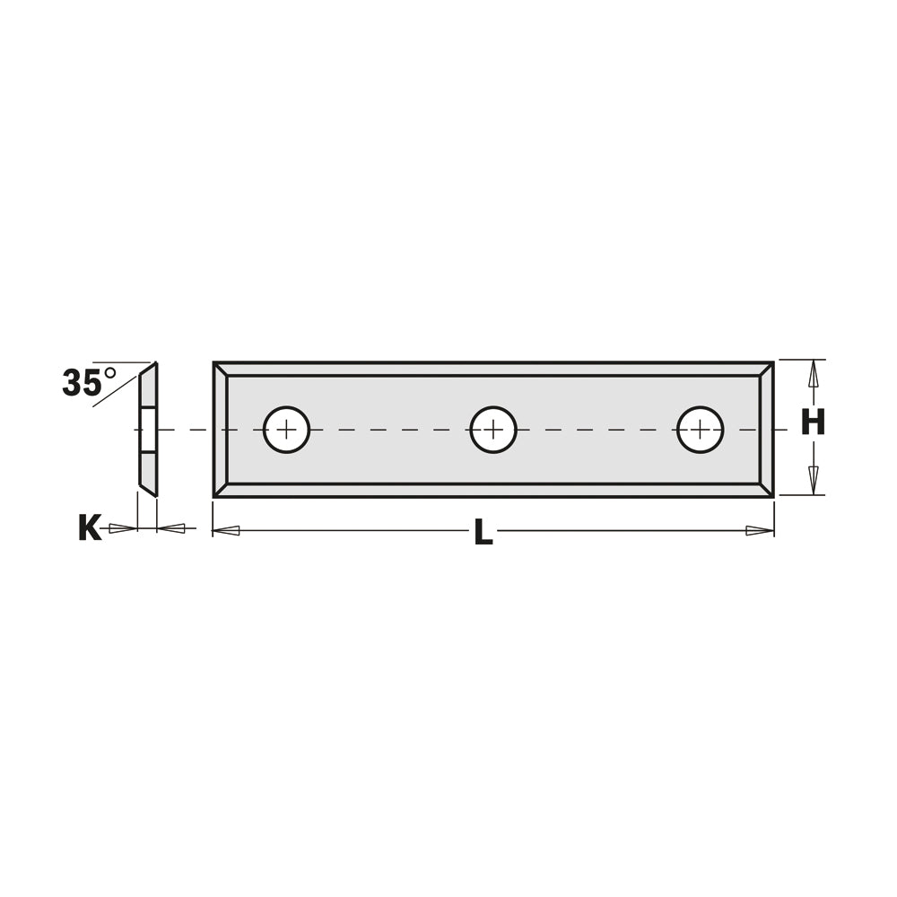 CMT 790.503.00 SOLID CARBIDE KNIVES (4/35°) 50x12x1.7mm HW-F1640