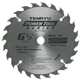 Tenryu PT-16524: 6-1/2" x 24 Tooth Power Tool Saw Blade
