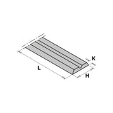 CMT 790.820 SOLID CARBIDE KNIVES FOR PORTABLE PLANERS 82x5.5x1.1mm (2-PC.)