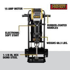DeWalt D25980K 68 lb. 1-1/8 in. Hex Pavement Breaker with Hammer Truck and Steel - image 4