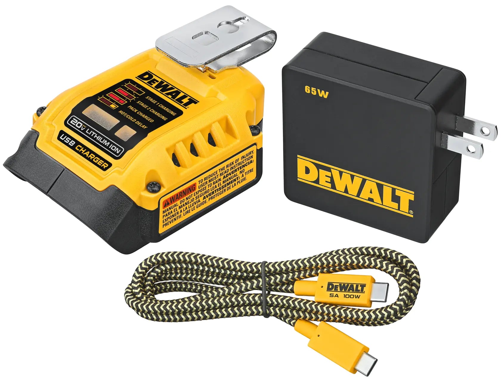 DeWalt DCB094K 20V MAX FLEXVOLT 5 Amp USB Charging Kit - image 1