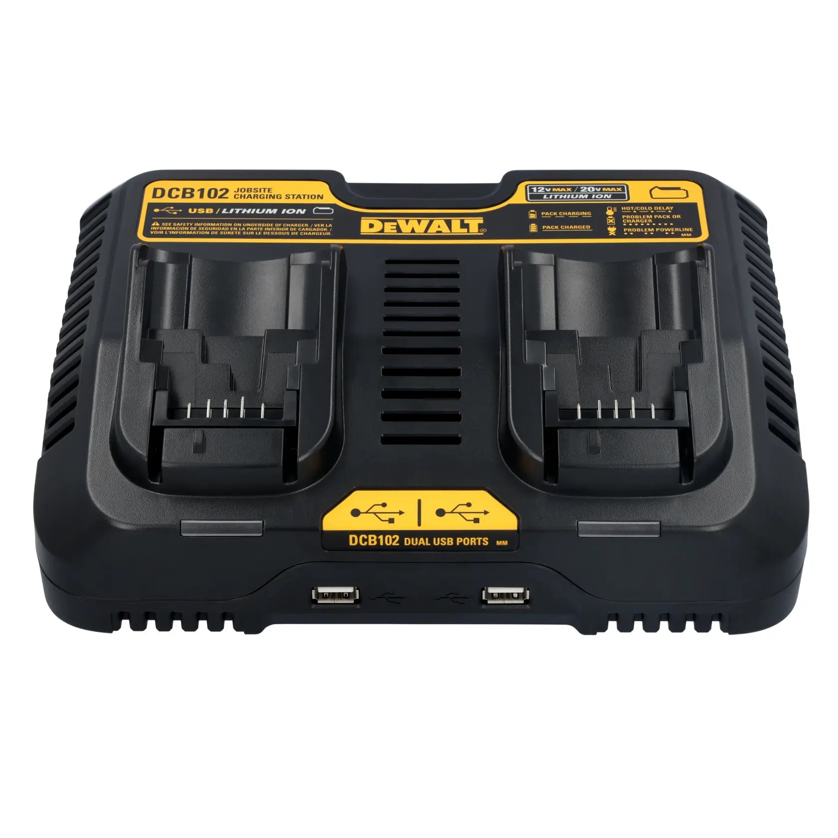 DeWalt DCB102 12V to 20V MAX Dual-Port Jobsite Charging Station - image 1
