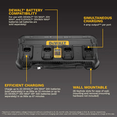 DeWalt DCB1404 12V MAX/20V MAX/FLEXVOLT 4 Amp Multiport Charger - image 4