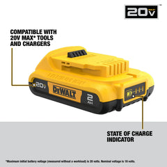 DeWalt DCB203 20V MAX 2 Ah Battery - image 4