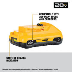 DeWalt DCB230C 20V MAX Lithium-Ion 3.0Ah Battery with 12V to 20V MAX Charger - image 3