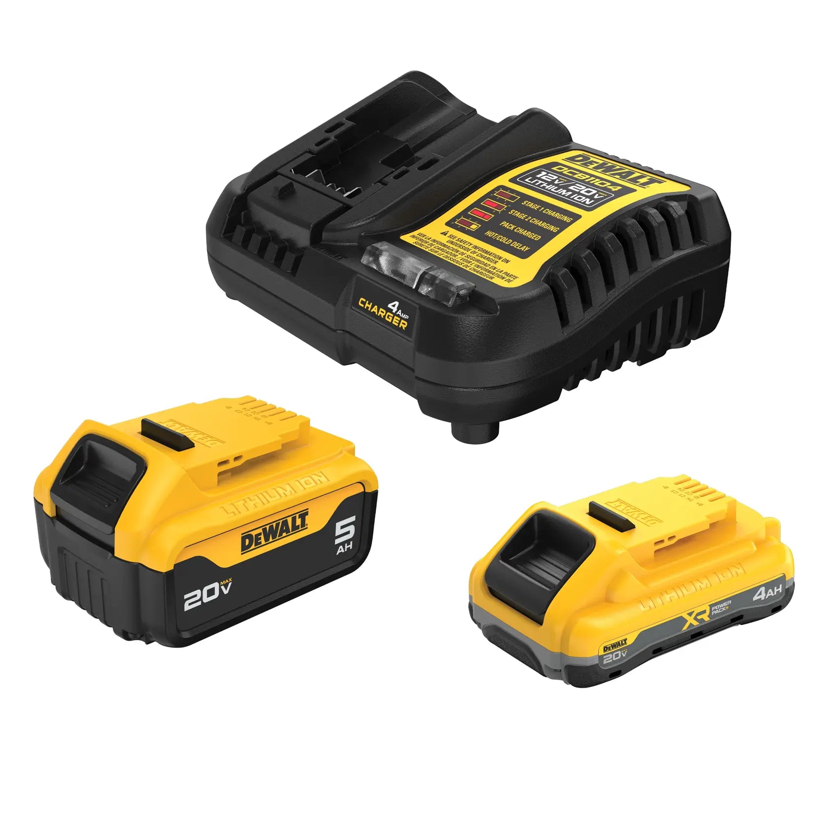DeWalt DCB245-2C 20V MAX Starter Kit with 4.0 Ah and 5.0 Ah Batteries and Charger - image 1