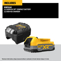 DeWalt DCBP034C 20V MAX XR POWERSTACK Compact Battery Kit - image 4