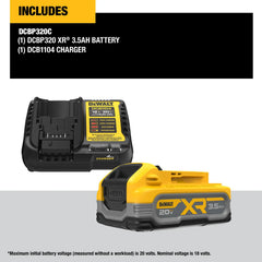 DeWalt DCBP320C 20V MAX XR 3.5Ah Battery Kit - image 2