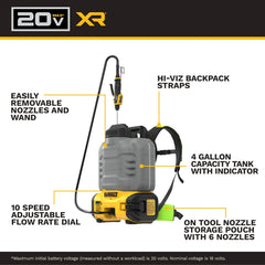 DeWalt DCCS1100B 20V MAX XR Concrete Chemical Sprayer (Tool-Only) - image 4