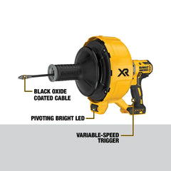 DeWalt DCD200B 20V MAX XR Brushless Drain Snake (Tool Only) - image 3