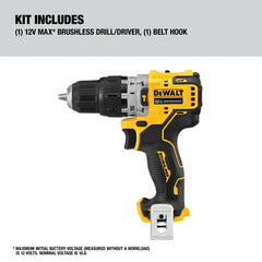 DeWalt DCD706B 12V MAX Brushless Cordless 3/8-in Hammer Drill (Tool Only) - image 4