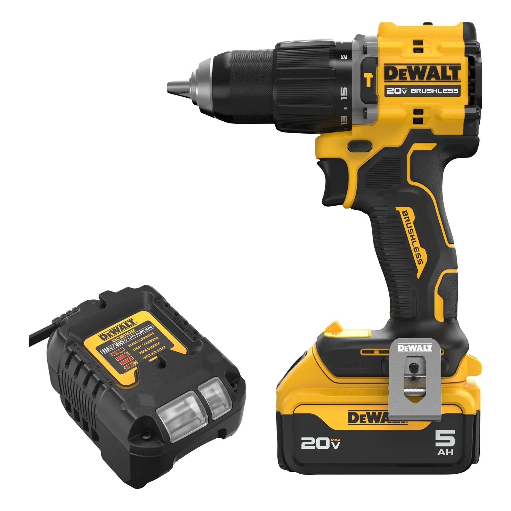 DeWalt DCD799P1 ATOMIC 20V MAX Brushless 1/2in. Hammer Drill Kit - image 1